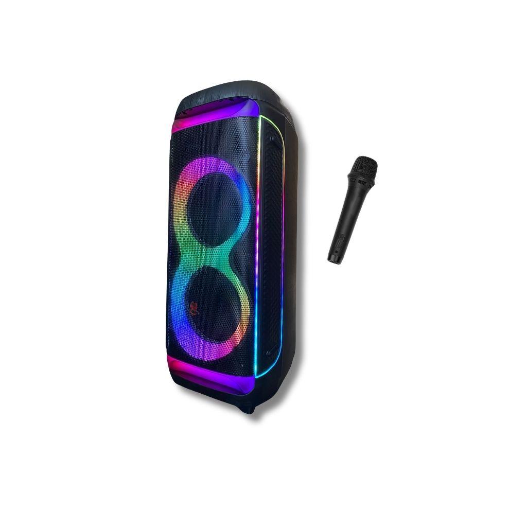 SH-1233 2x10 inch XBASS Rechargeable Bluetooth Speaker/Wireless Mic image