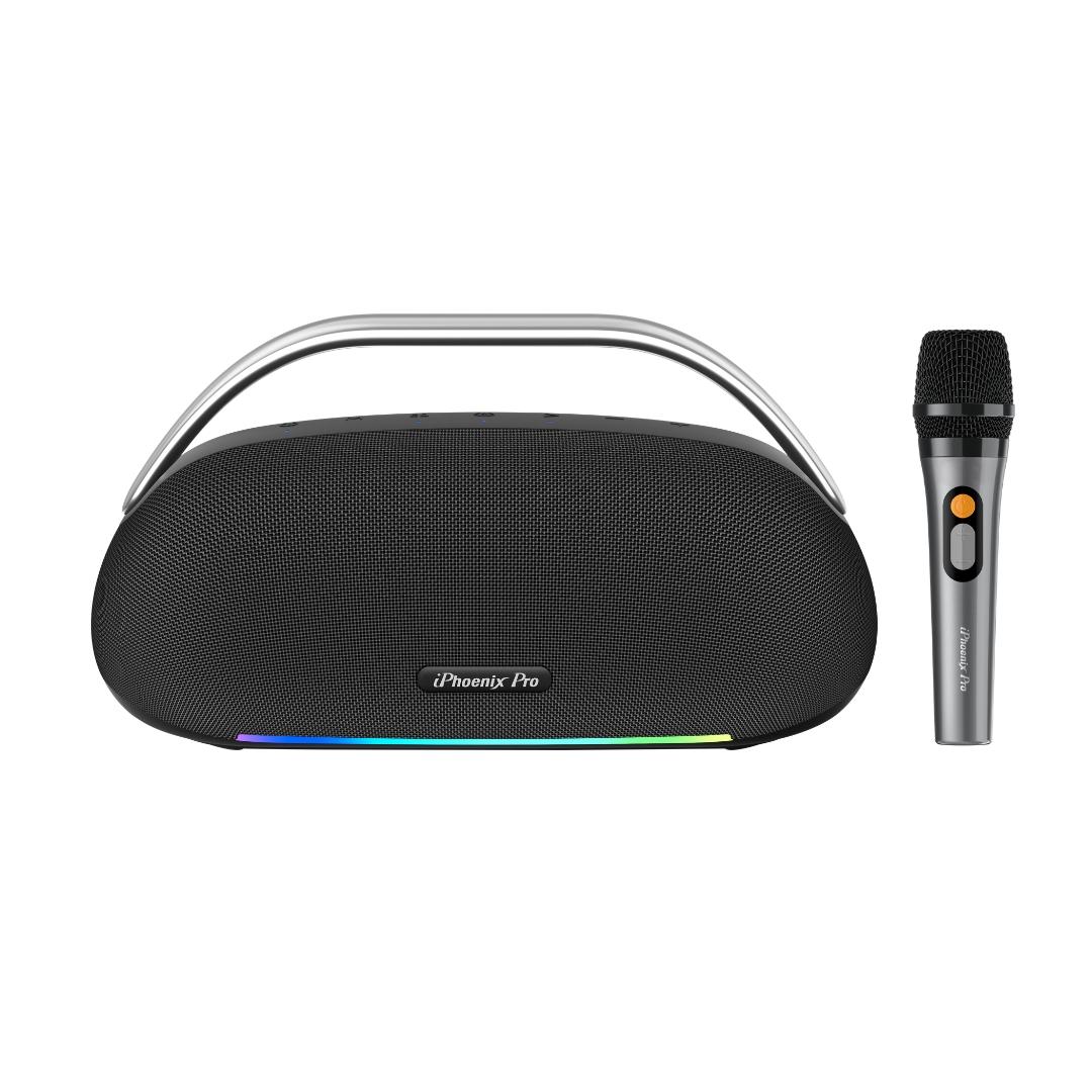 IX-113 13 Hrs 100W BT Wireless Karaoke Speaker & Microphone - Black