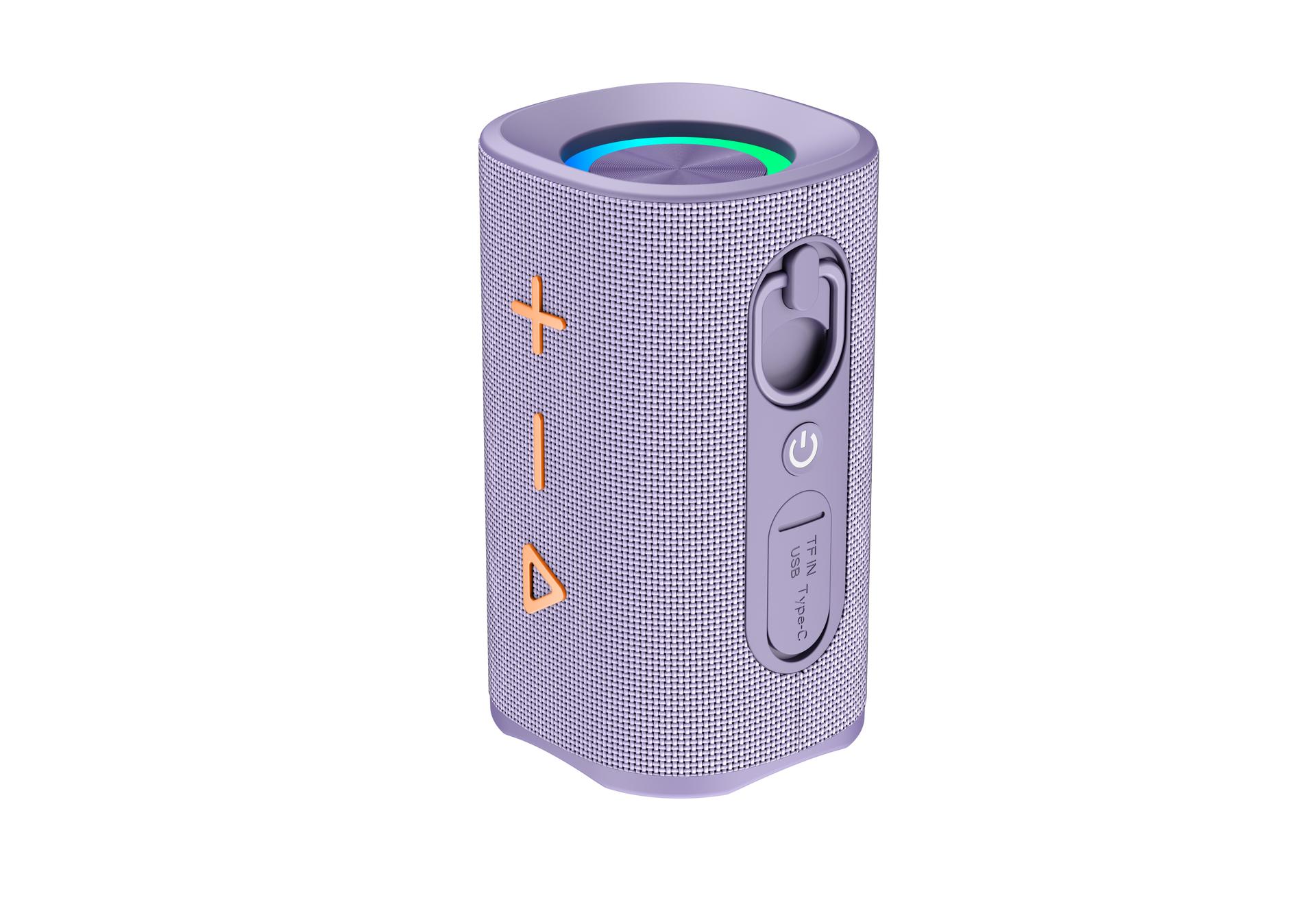 IX-119 9 Hrs 15W BT Wireless TWS Portable Mini Speaker - Purple image