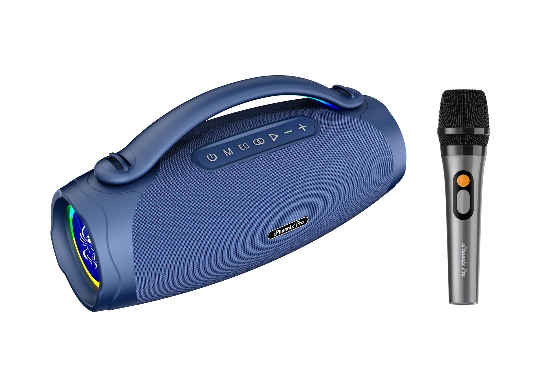 IX-97 Bluetooth Wireless 8 Hrs 140W Microphone Speaker - Blue image
