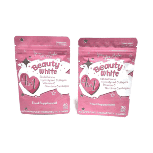 You Glow Babe Beauty White 4 in 1 Glutathione Food Supplement, Size 15gram Each (Pack of 2) 30 x 2-60 Capsules image