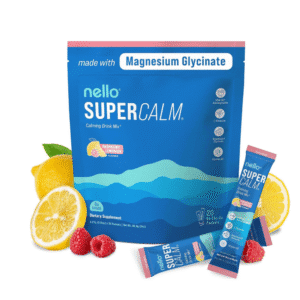 Supercalm Powdered Drink Mix, Raspberry Lemonade, L Theanine, Ksm-66 Ashwagandha, Magnesium Glycinate, 20 Ct