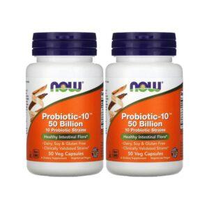 Probiotic10 50 Billion - Now Foods - 50 - VegCap -(Pack of 2) image