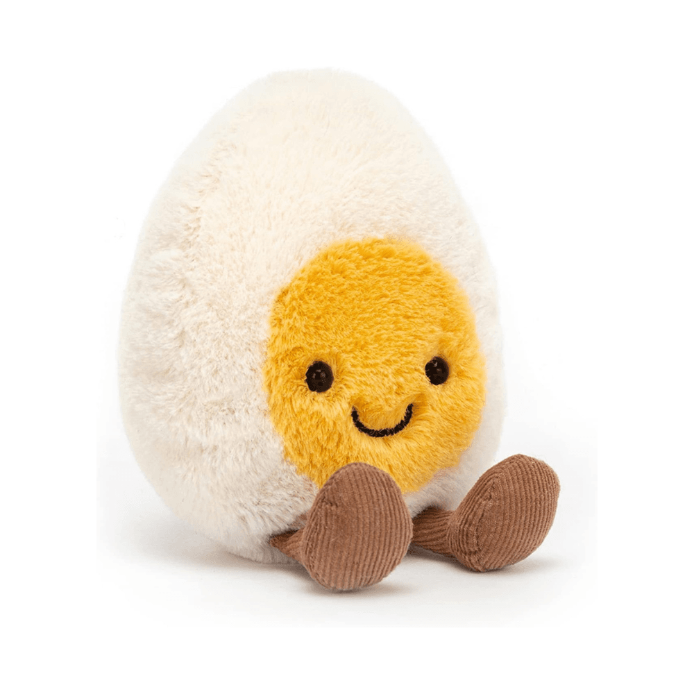 Jellycat Amuseables Boiled Egg Happy Stuffed Toy, Small 5.5 inches image