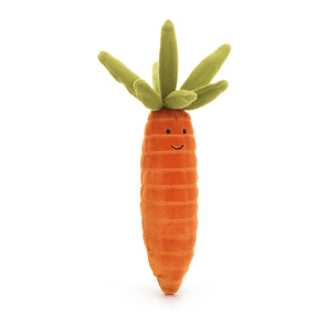 Jellycat Vivacious Vegetable Carrot Stuffed Toy, 6.5 inches image