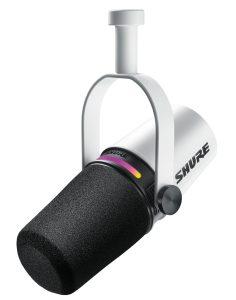 Shure MV7+ Dynamic Microphone - USB-C & XLR Podcast Mic for Streaming, White image
