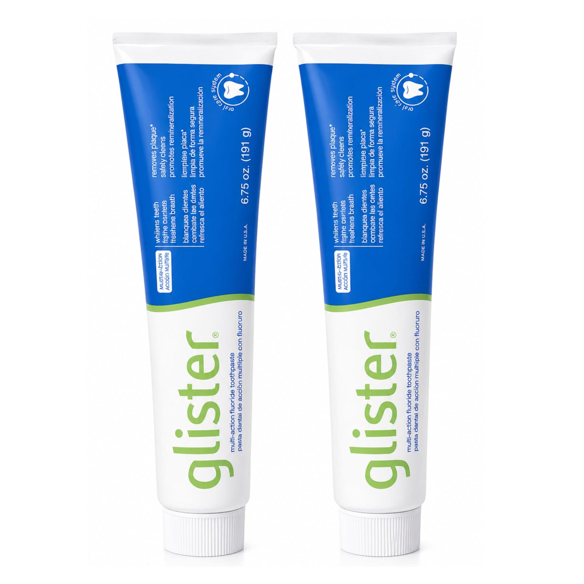 Amway Glister Multi-Action Toothpaste 2 X 100 G Whitens Teeth Remove Plaque, 100 G, 2 X 100 image