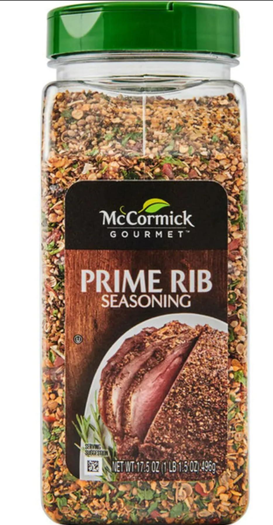 Mc Cormick Gourmet Prime Rib Seasoning BBQ Rub Spice 17.5 Ounce image