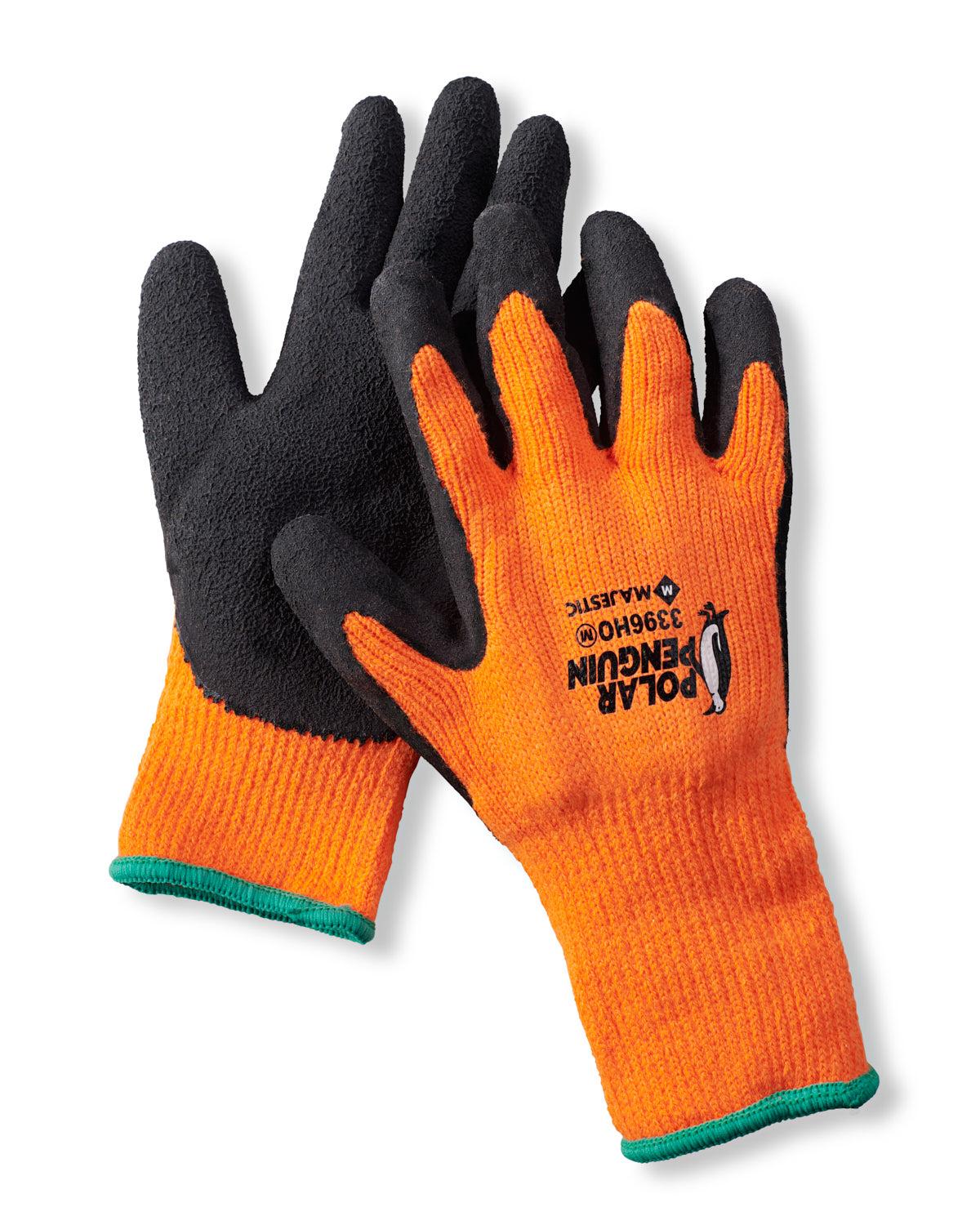 Polar Penguin Orange Work Gloves image
