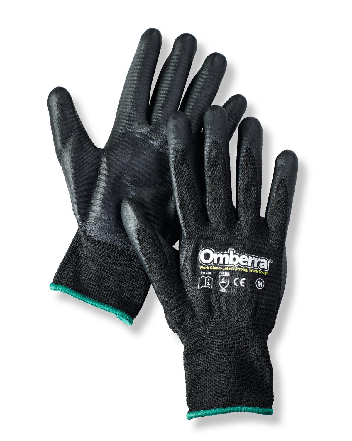 Omberra Black Foam Nitrile Work Gloves image