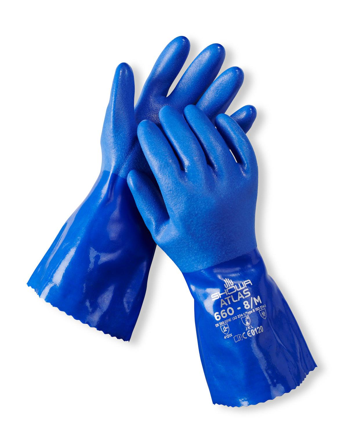 Triple Dipped Blue PVC Work Gloves image