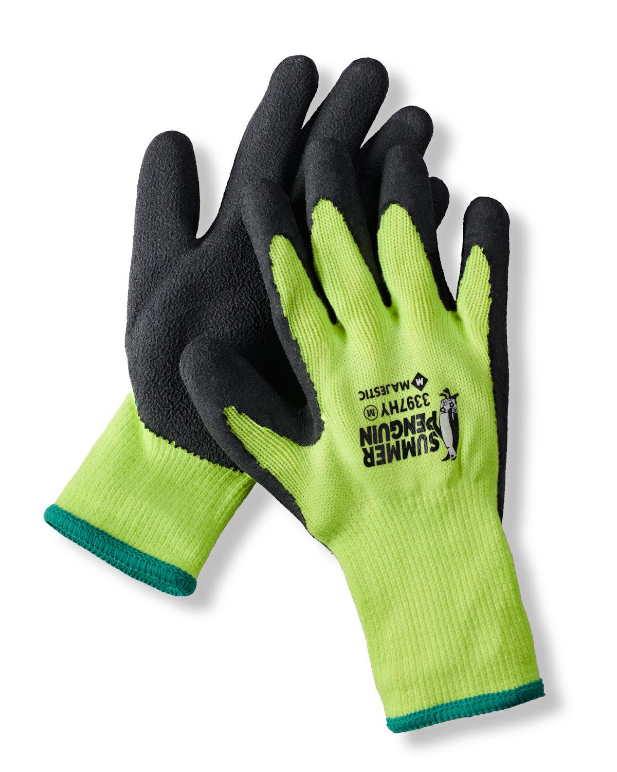Summer Penguin Yellow Work Gloves image
