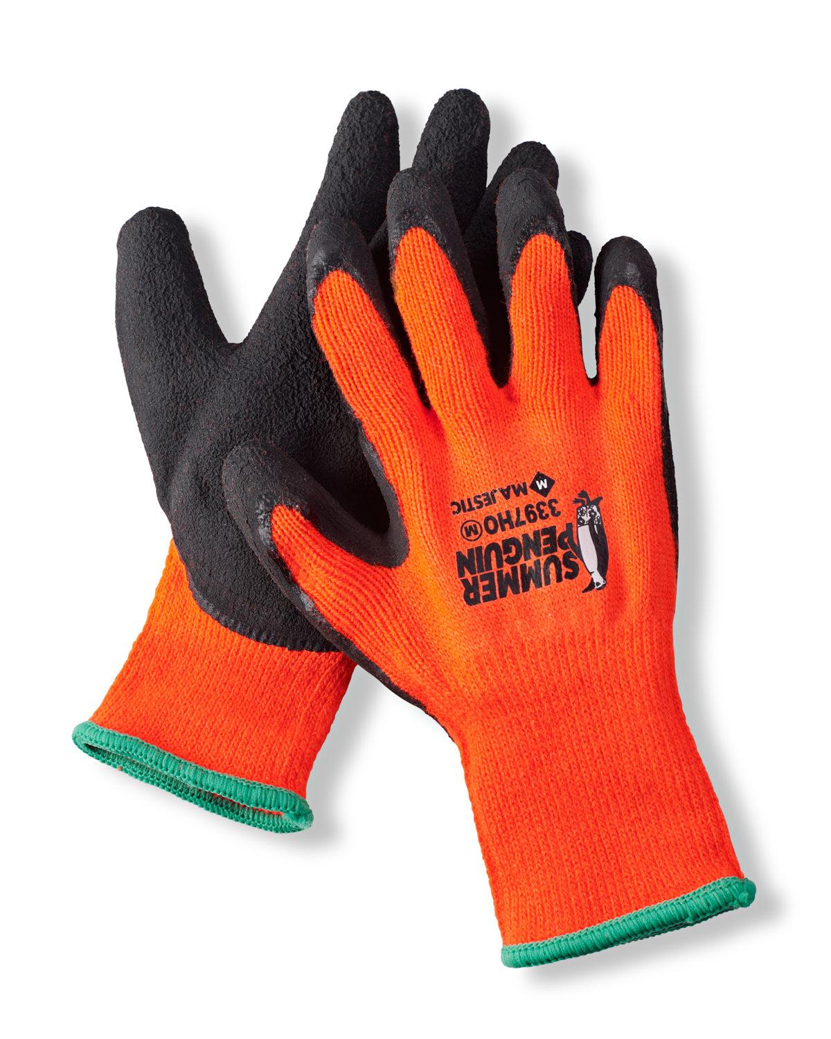 Summer Penguin Orange Work Gloves image