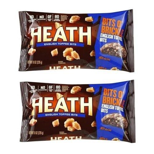 Heath English Toffee Bits O' Brickle Plenty to Share and Stock the Pantry, Fun to Snack on or to Cook with Gluten Free - (Pack of 2) image