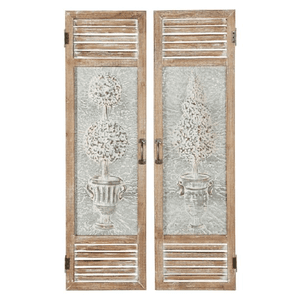 MTL WALL DECOR S/2 15"W, 52"H image