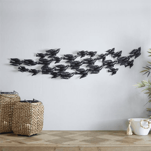 METAL BIRD WALL DECOR 69"W 18"H image