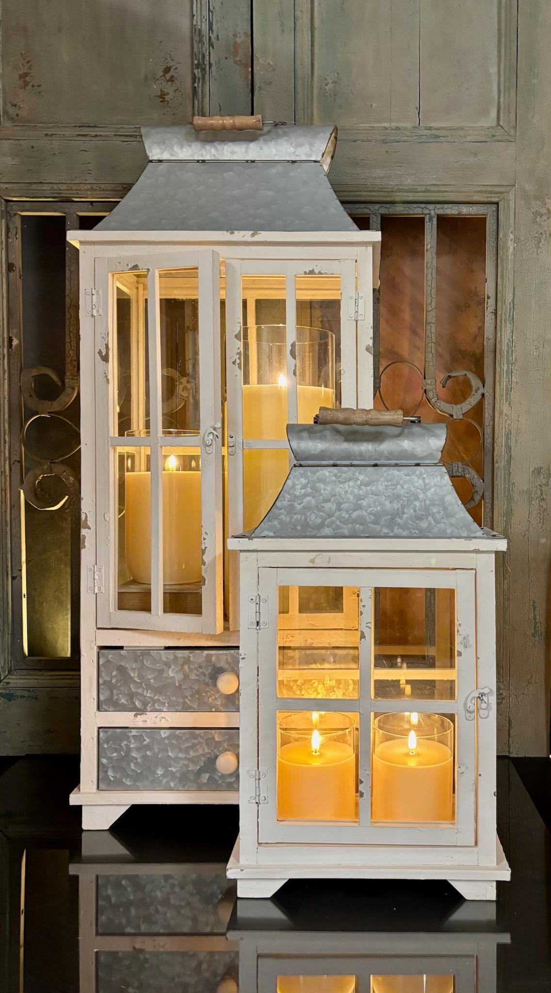 S/2 LANTERNS W/ DRAWERS image