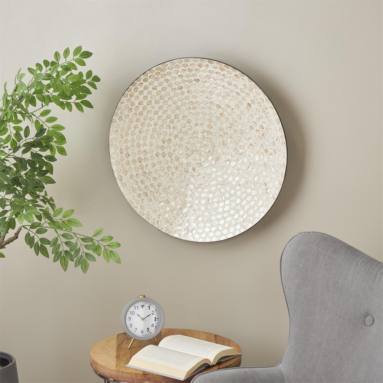 SHELL INLAY WALL DECOR 27"D image