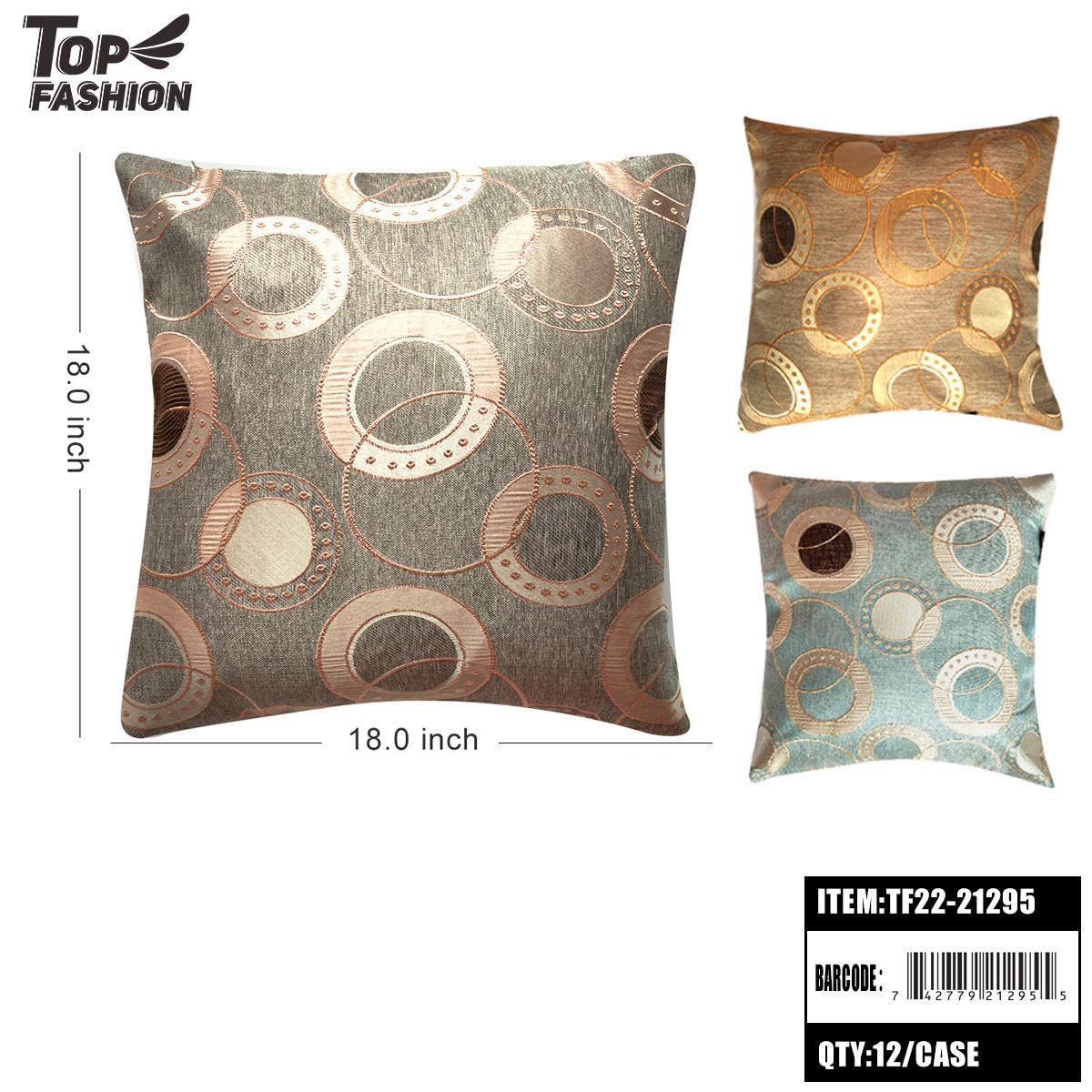 18*18 MIX 3 JACQUARD CHECKERED PILLOWS 12PC/CS