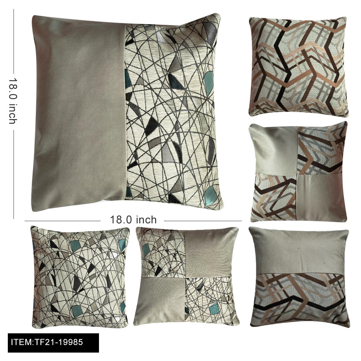 18*18 MIX 2 TECH CLOTH STITCHING PILLOWS 12PC/CS image