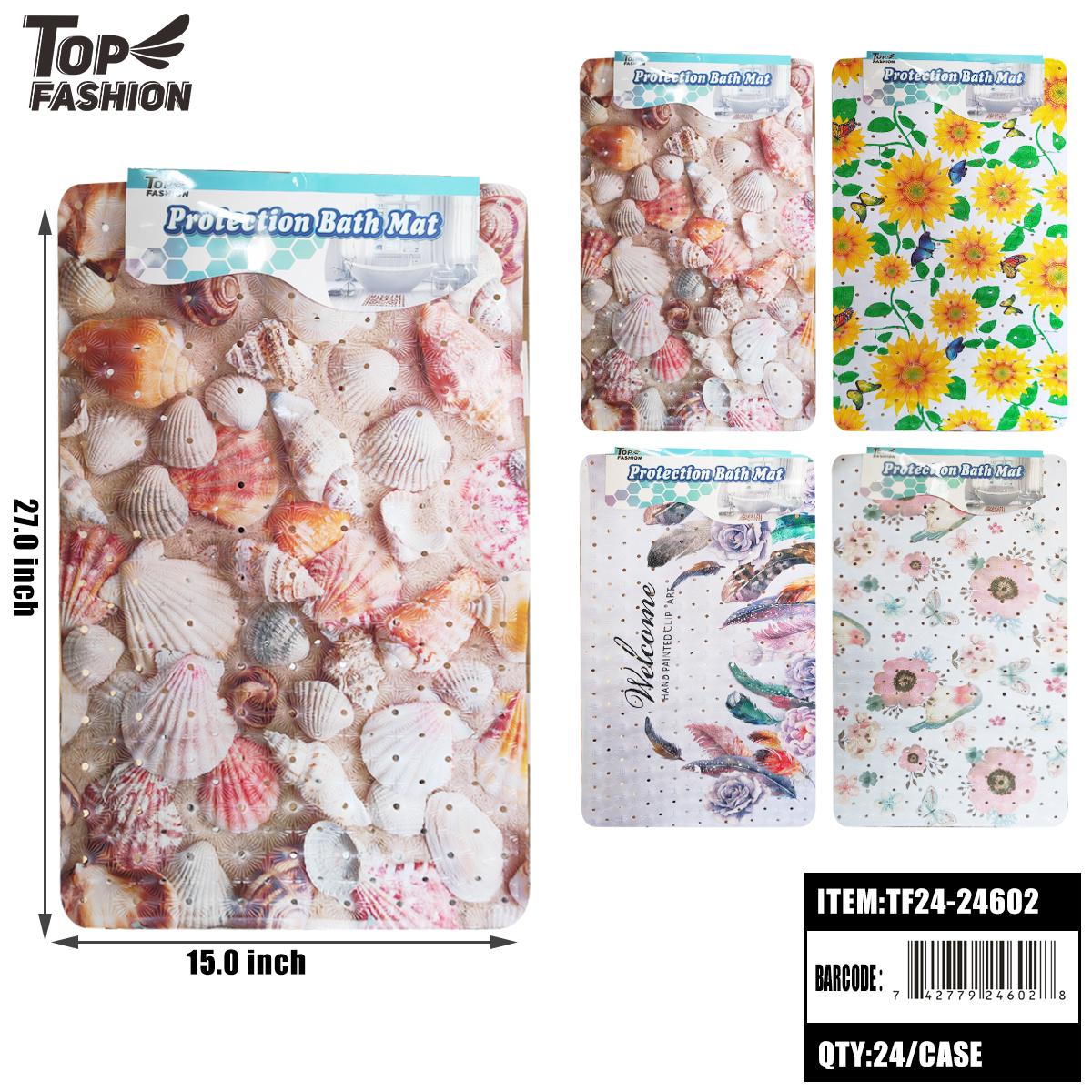 MIXED 4 COLORS BATHTUB ANTI-SLIP MAT 24PC/CS (TF24-24602) image