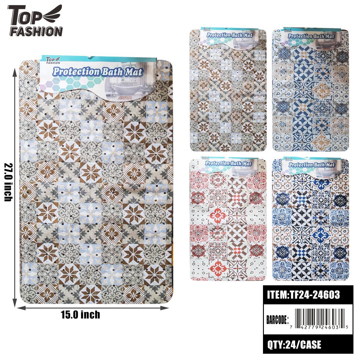 MIXED 4 COLORS BATHTUB ANTI-SLIP MAT 24PC/CS (TF24-24603) image