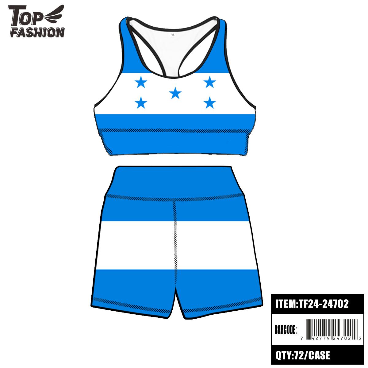 HONDURAS FLAG SHORT YOGA SUIT 12PC/6DZ/72PC/CS