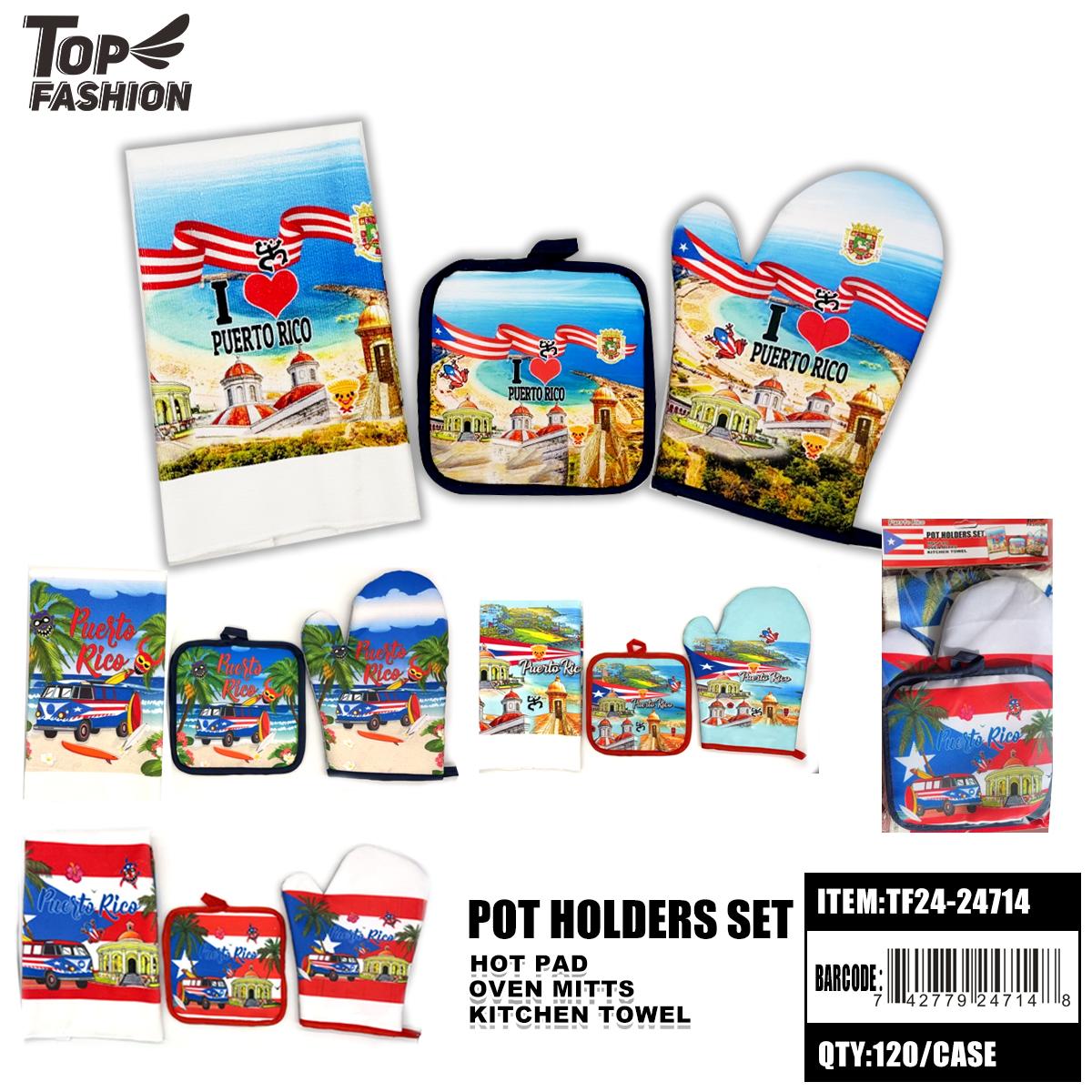 PUERTO RICO 4 TYPES MICROWAVE 3-PIECE SET 12PC/10DZ/120PC/CS image