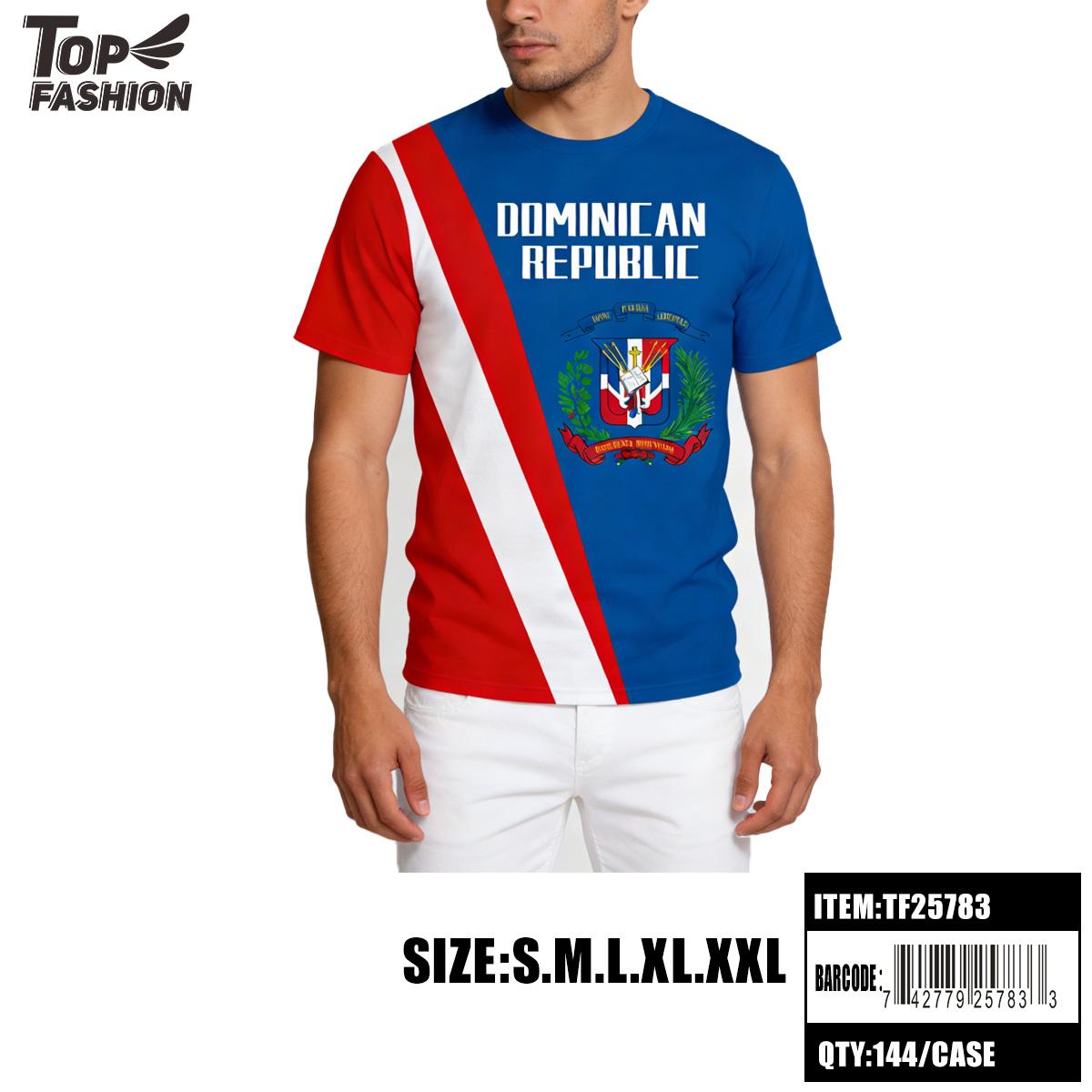 SPORTS T-SHIRT DOMINICAN REPUBLIC R-NECK S-XXL 144PC/CS (TF25783) image