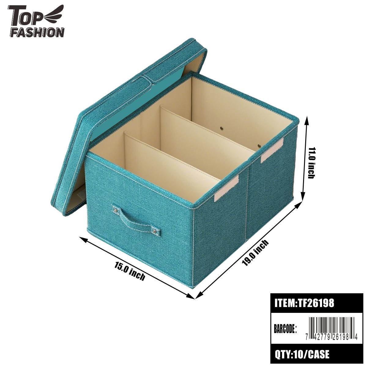 3COLOR FOLDABLE STORAGE BOX 10PC/CS image