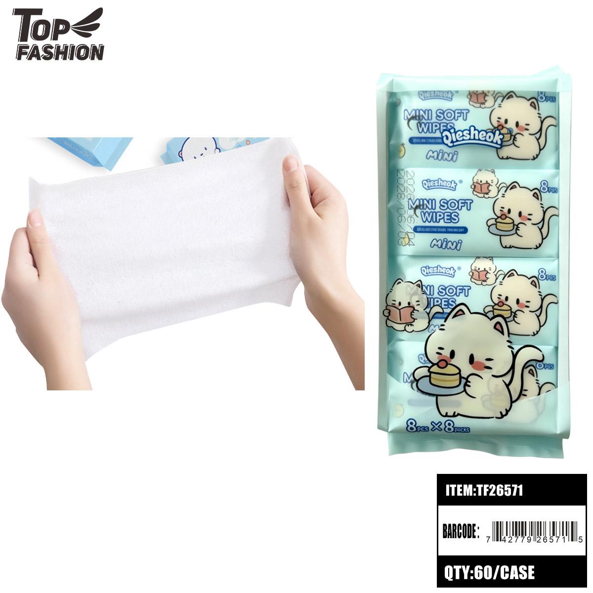 MINI SOFT WET WIPES 5X6 8CT (8PK) 60BG/CS (TF26571) image
