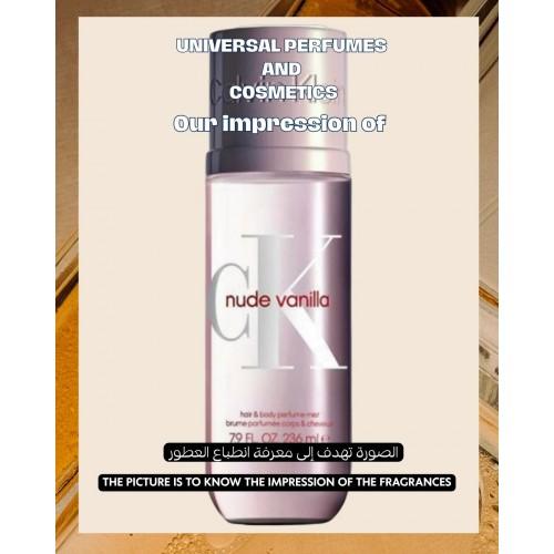 Our impression of Nude Vanilla Body Mist Calvin Klein for Unisex Ultra-Premium Perfume Oil (11506) H Perfect Match image
