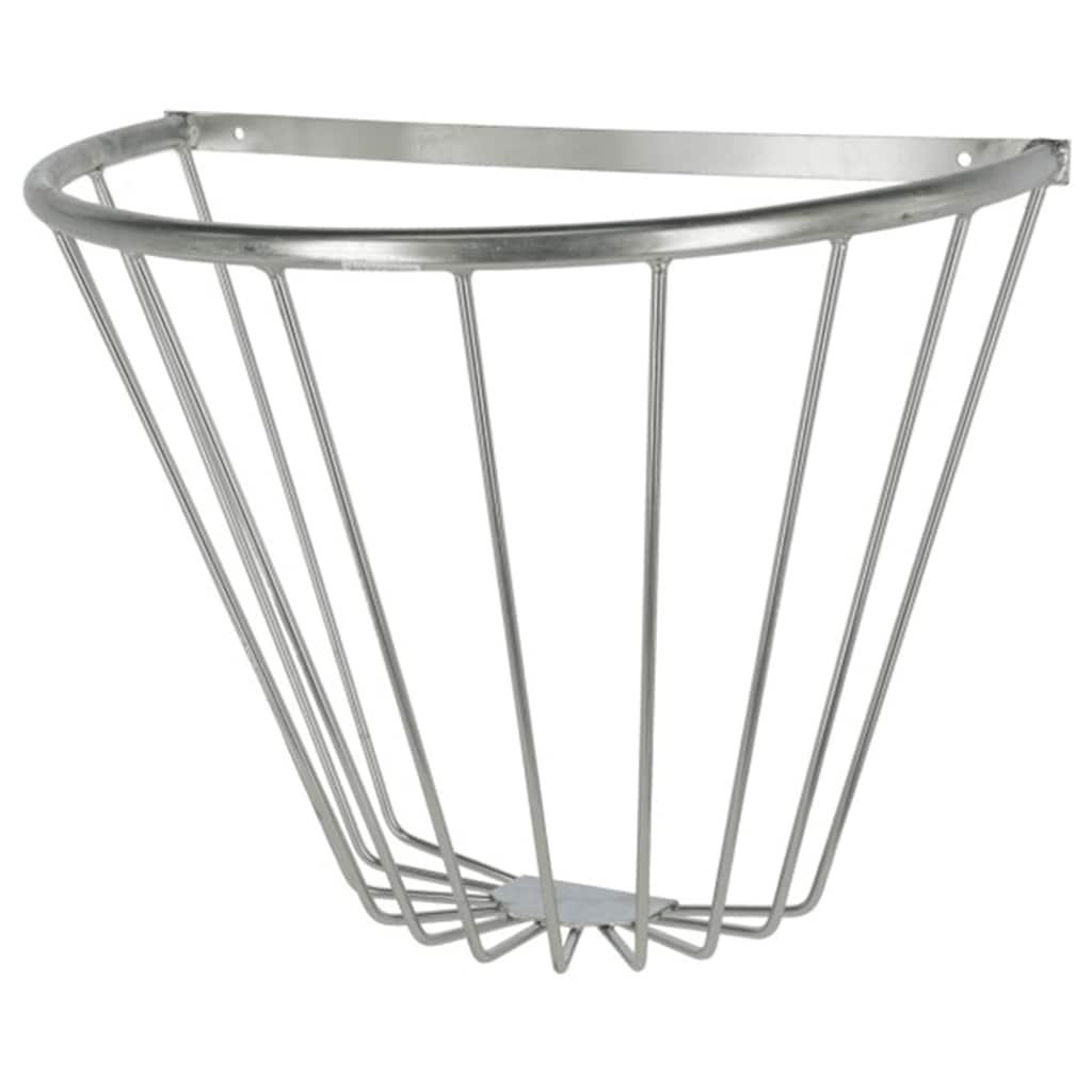 Kerbl Hay Rack Silver Metal Medium Wall mounting Hay Rack Industrial image