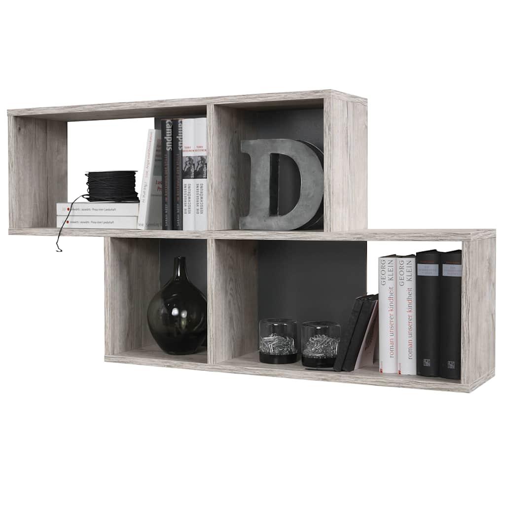 FMD Floating Shelf Sand Oak Melamine-Coated Particle Board Floating Shelf image