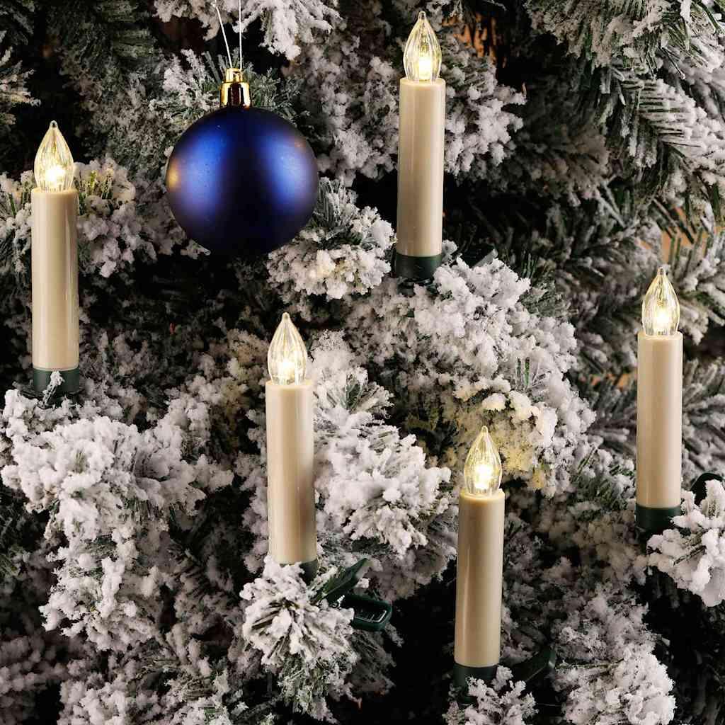 HI LED Candle Light Set of 20 White Plastic Mini Remote Control image