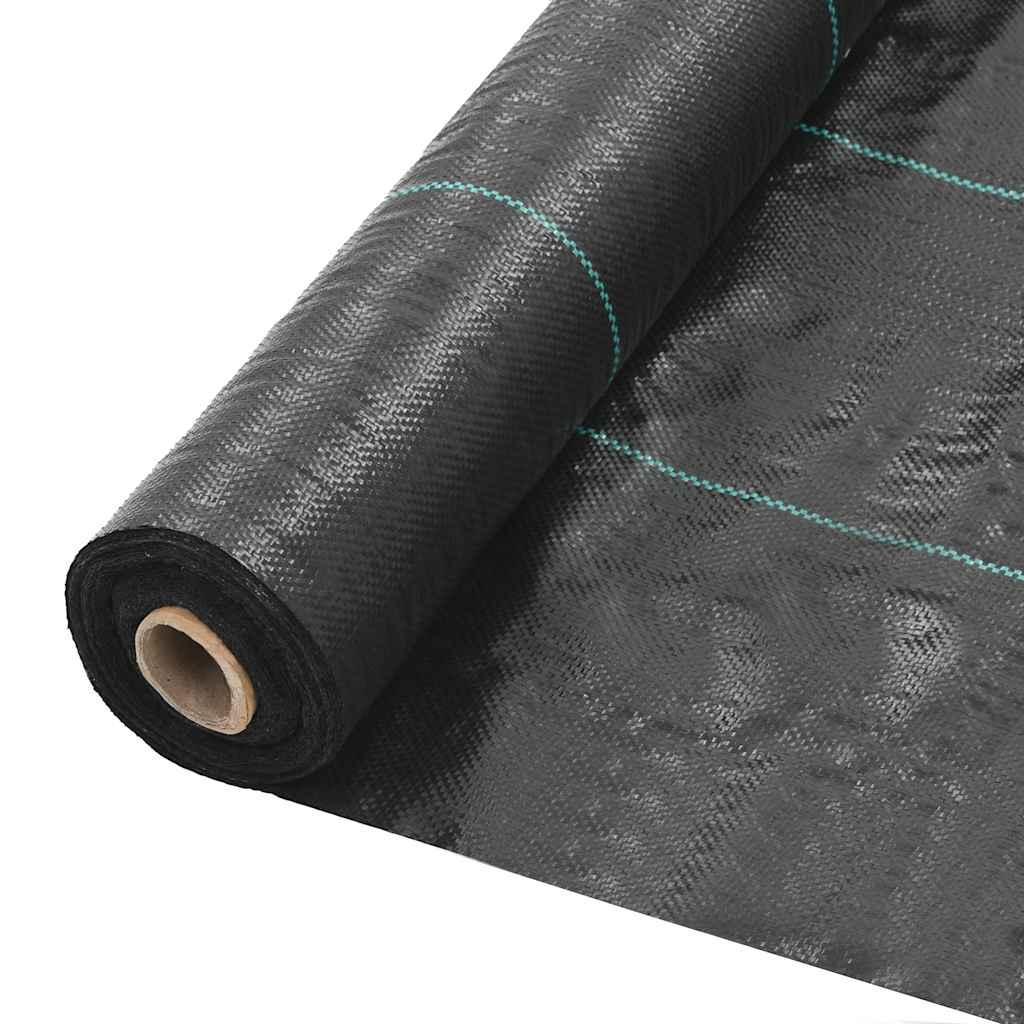 vidaXL Weed & Root Control Mat PP 3.3'x164'Black image