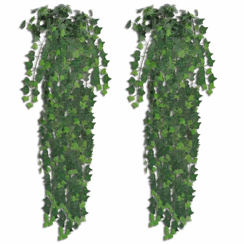 2 pcs Green Artificial Ivy Bush 35 image