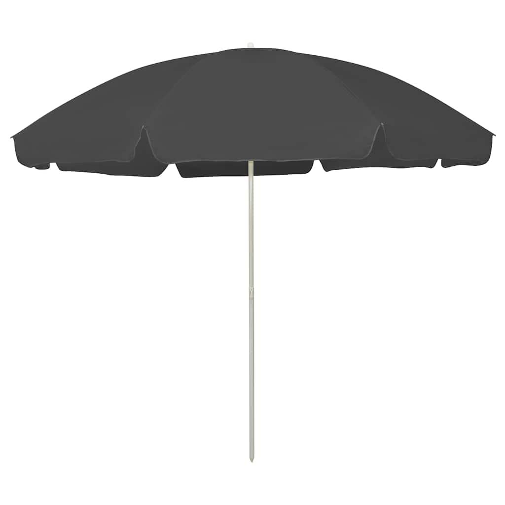 vidaXL Beach Parasol Anthracite 118.1 image
