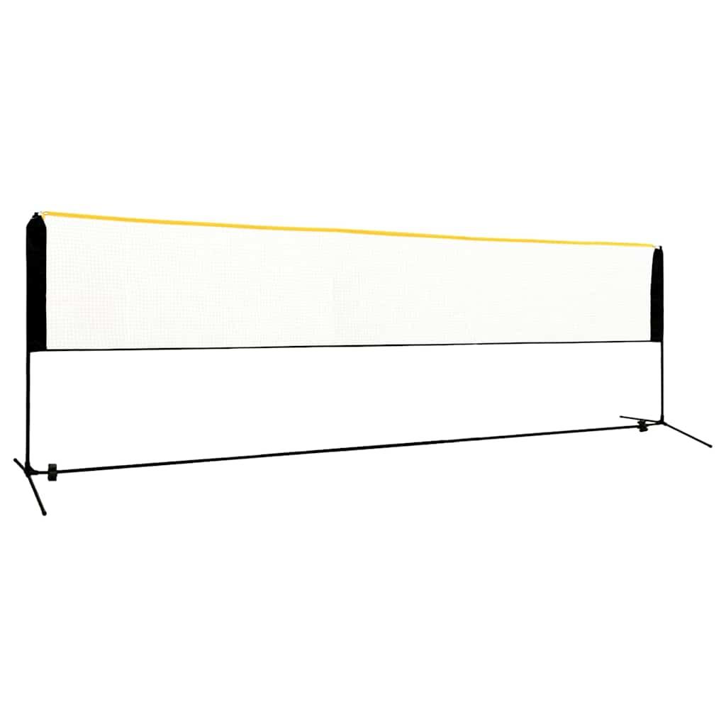 vidaXL Adjustable Badminton Net 500x103x37.0 - 62.2 " Metal image