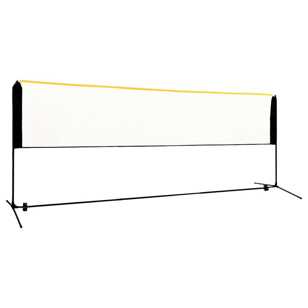 vidaXL Adjustable Badminton Net 400x103x37.0 - 62.2 " Metal image