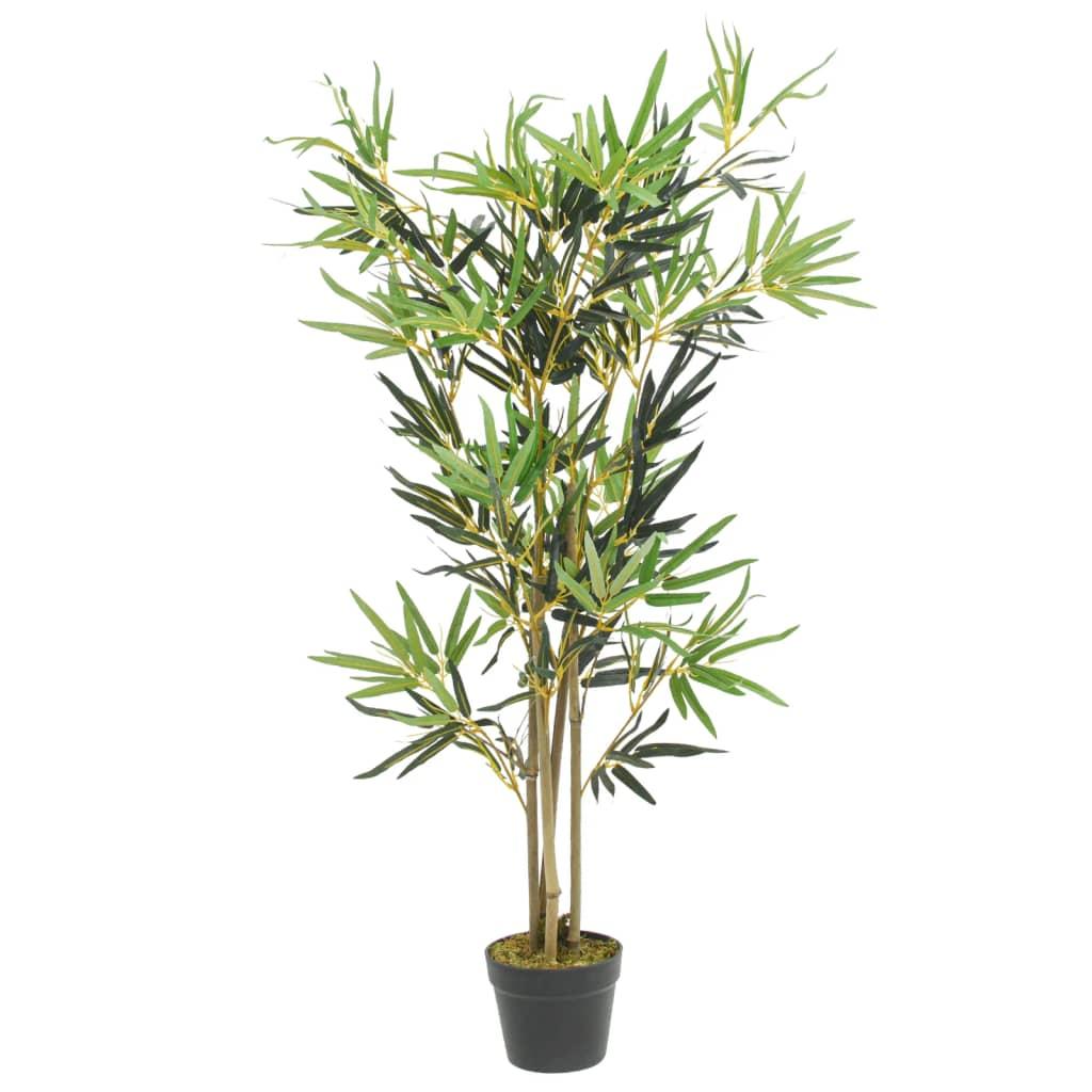 vidaXL Artificial Bamboo Tree 552 Leaves 47.2" Green image