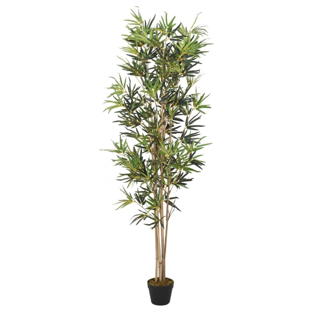 vidaXL Artificial Bamboo Tree 828 Leaves 59.1" Green image
