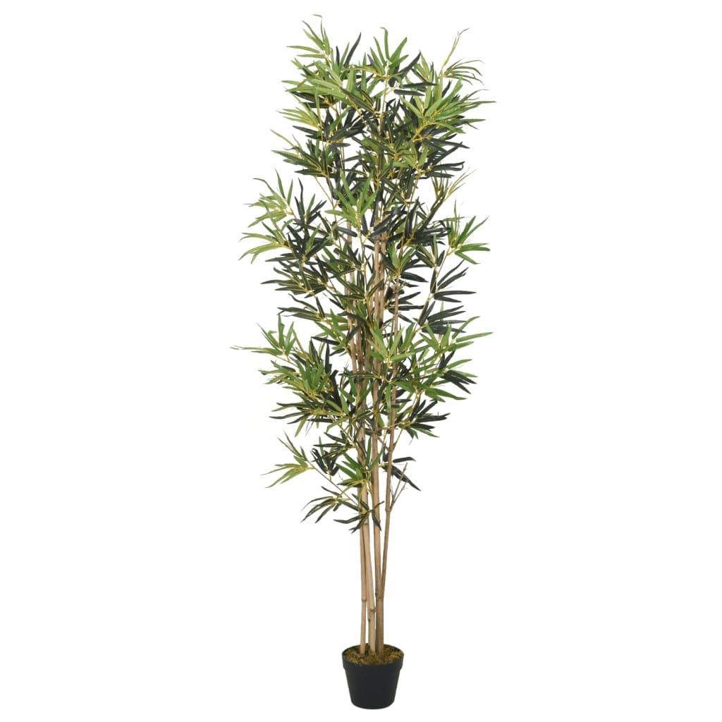 vidaXL Artificial Bamboo Tree 1104 Leaves 70.9" Green image