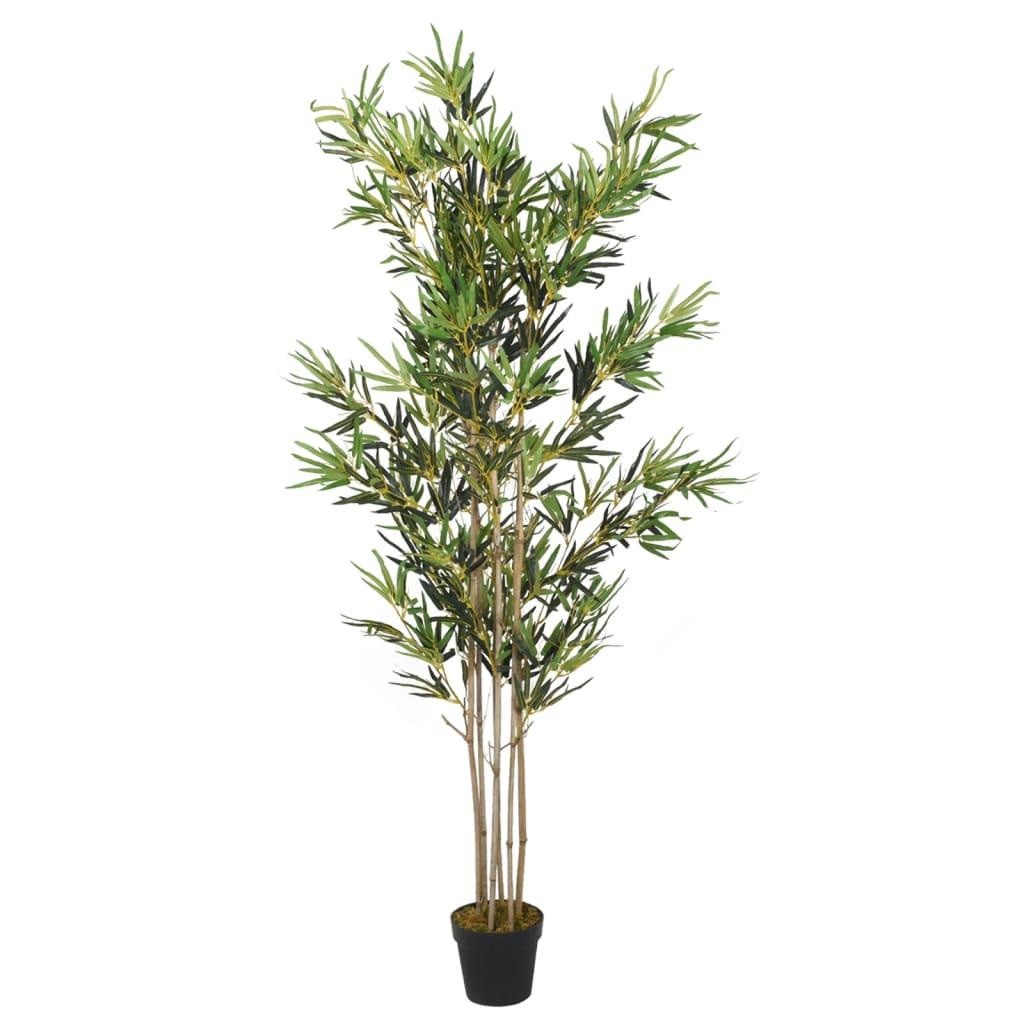 vidaXL Artificial Bamboo Tree 1380 Leaves 78.7" Green image