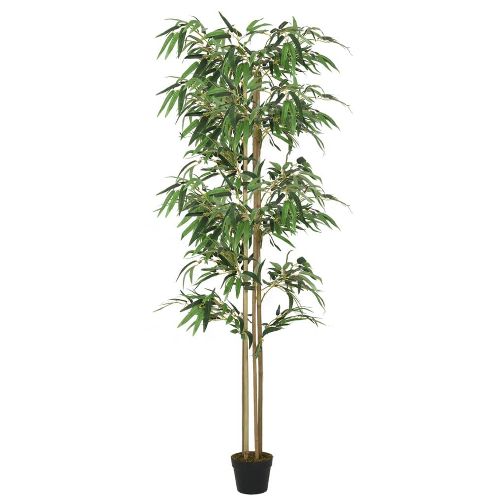 vidaXL Artificial Bamboo Tree 1216 Leaves 70.9" Green image