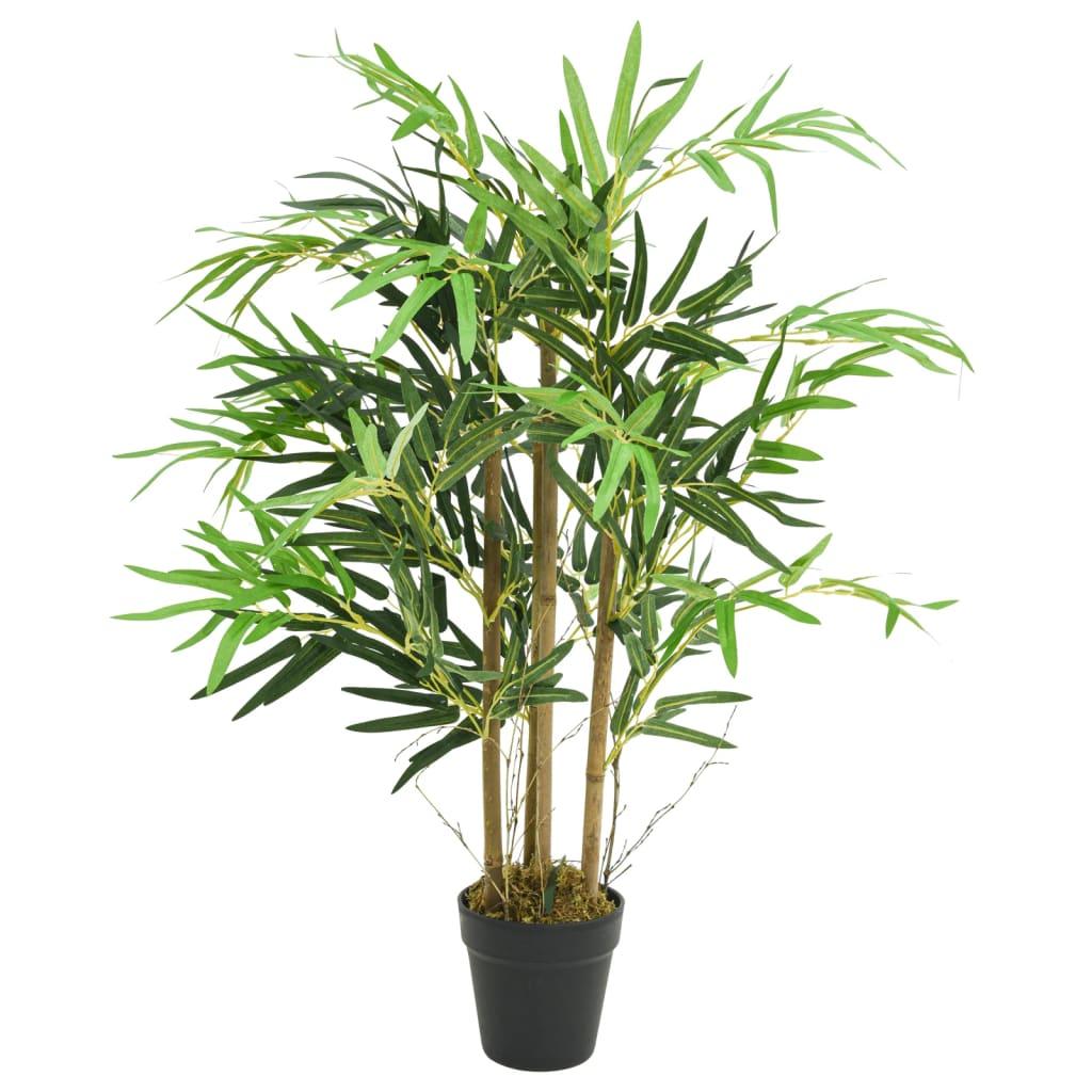 vidaXL Artificial Bamboo Tree 500 Leaves 31.5" Green image