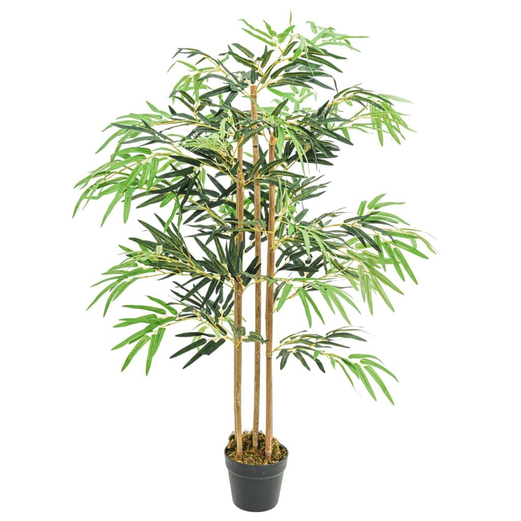 vidaXL Artificial Bamboo Tree 730 Leaves 47.2" Green image