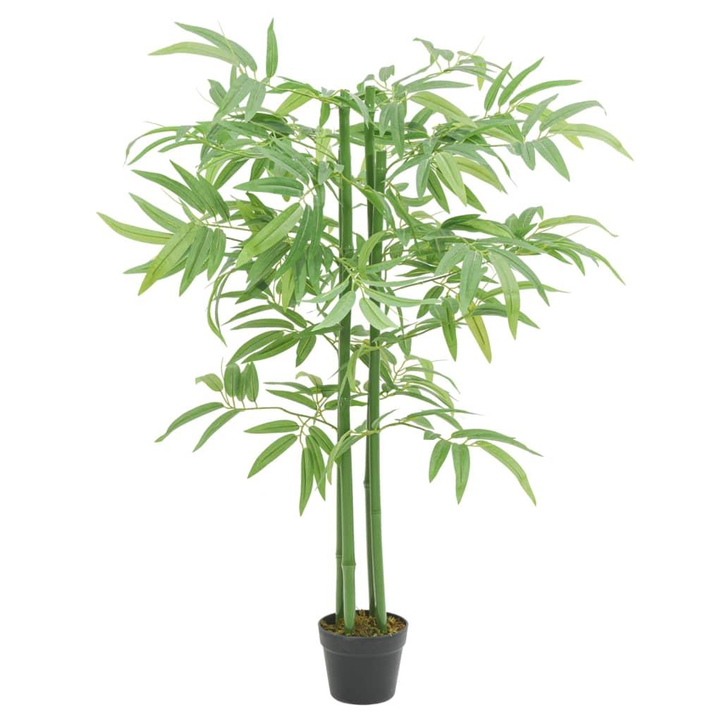vidaXL Artificial Bamboo Tree 384 Leaves 47.2" Green image