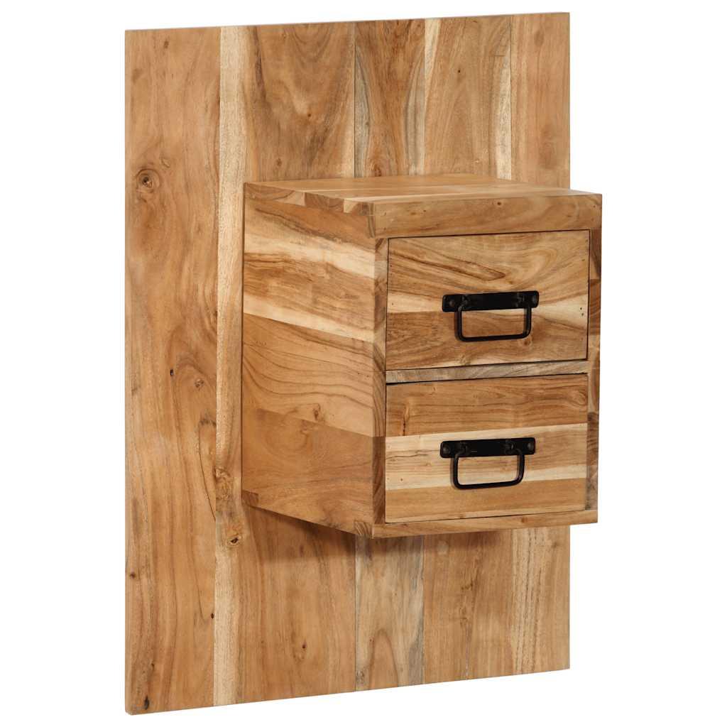 vidaXL Bedside Cabinet Natural Acacia Solid Acacia wood image