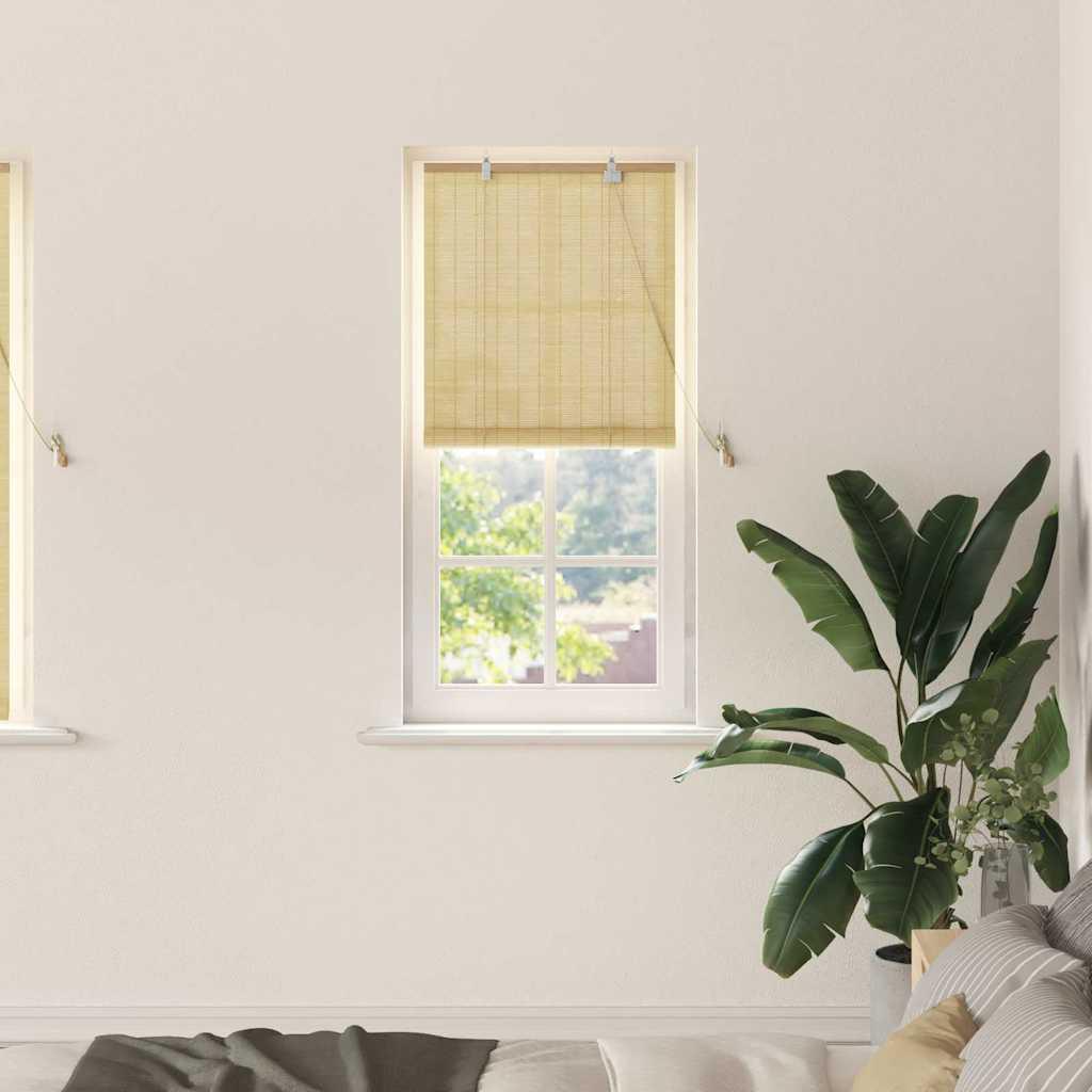 vidaXL Roller Blind Nature 23.62 x 62.99 in Bamboo image